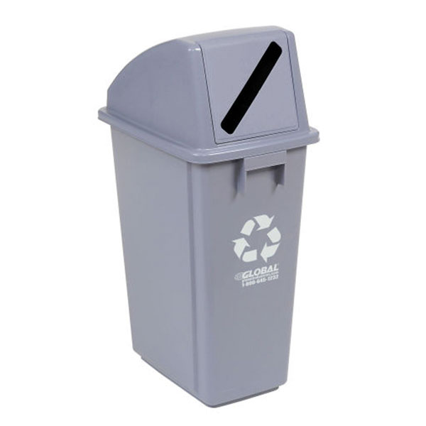 15gal Rect. Can with Paper Slot Lid