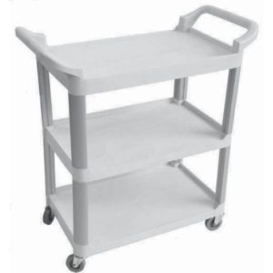 3 Shelf Utility Cart Grey, Black and Beige Small